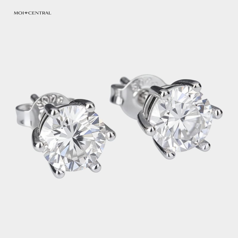 Moissanite Stud Earrings