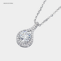 Moissanite Teardrop Necklace
