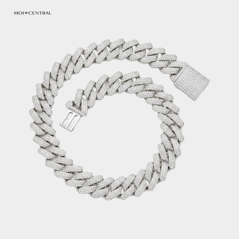 Zirconia "Iced Out" Cuban Chain