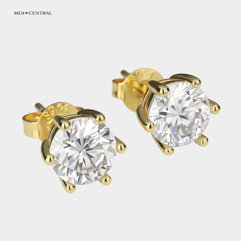 Moissanite Stud Earrings