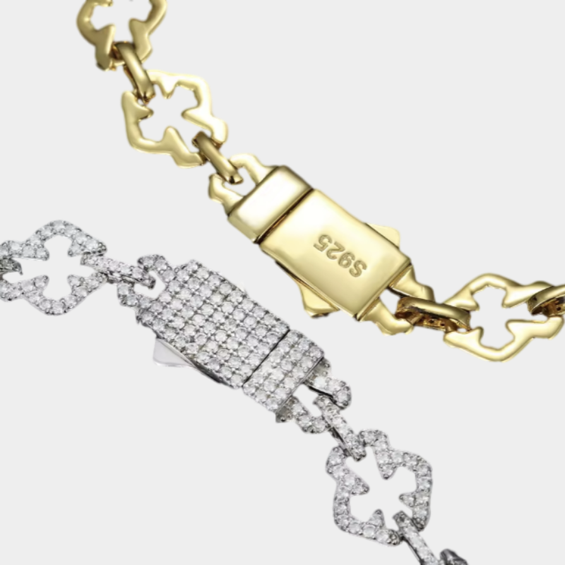 Moissanite Cross Bracelet