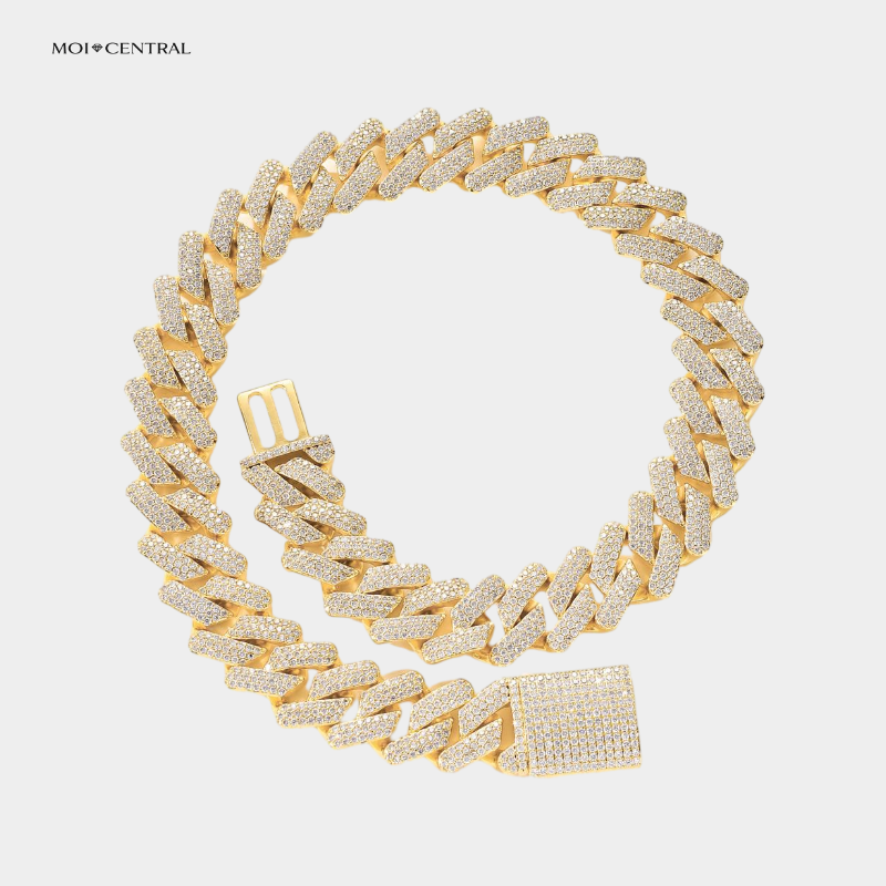 Zirconia "Iced Out" Cuban Chain