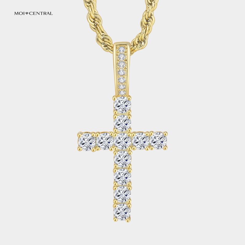 Zirconia Cross Necklace