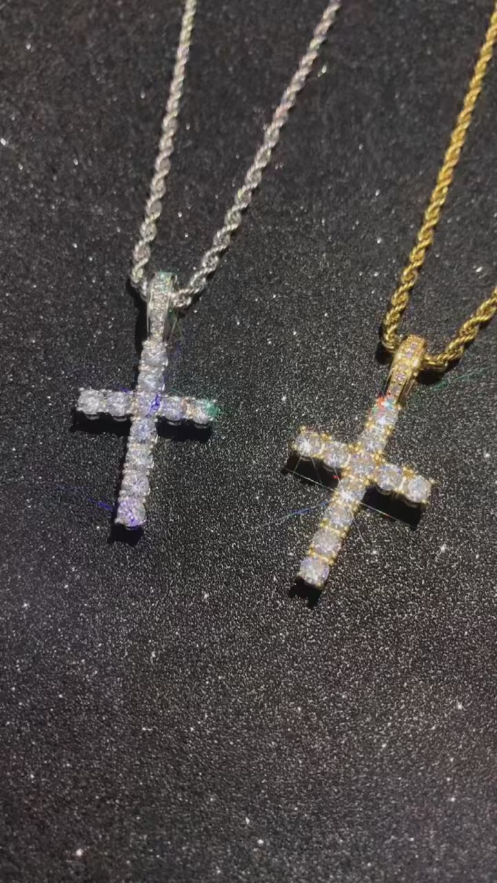 Zirconia Cross Necklace